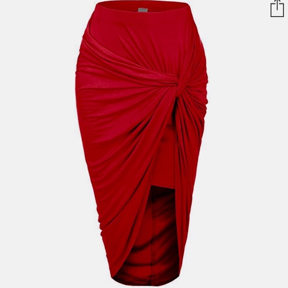 NEW Asymmetrical Draped Skirt